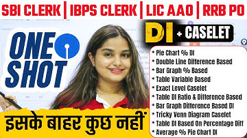 50 Golden Data Interpretation One Shot for SBI Clerk/IBPS Clerk/LIC AAO/RRB PO 2025 | Minakshi 