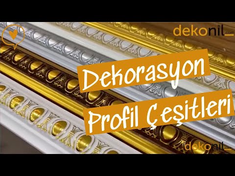 Dekorasyon Profil Çeşitleri - Saray Tavan Çıtası - Dekonil