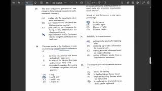 Cape Caribbean Studies Paper 1 2015