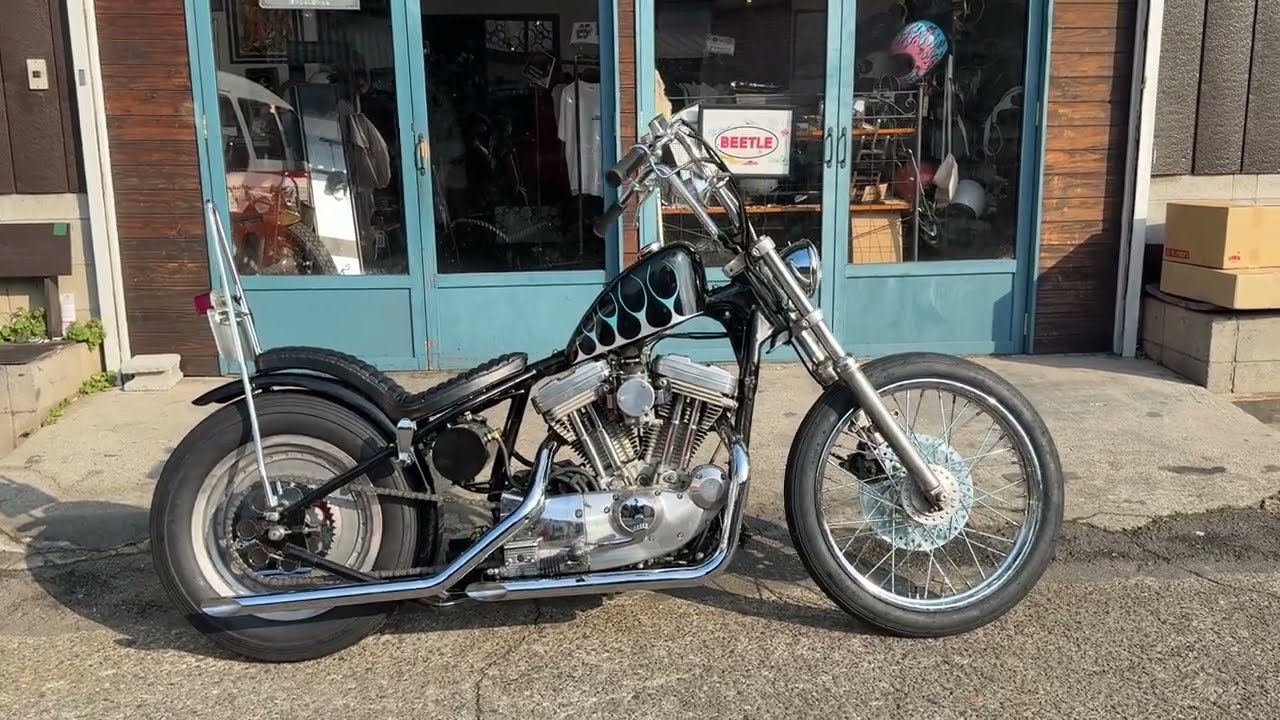 95'XL883H SPORTSTER RIGID(OCEANSIDE STYLE) - YouTube