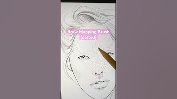 Setting myself up to practice Nano Hair Strokes, starting with Brow Mapping #pmutraining #nanobrows