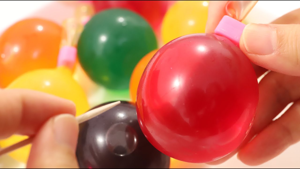 ⁣How to make Edible Colorful Balloon Jelly with JELL-O 【Edible Orbeez Jewelry Gummy】