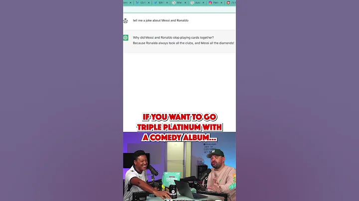 Trying out soccer jokes with ChatGPT 🤣 #football #soccer #messi #ronaldo