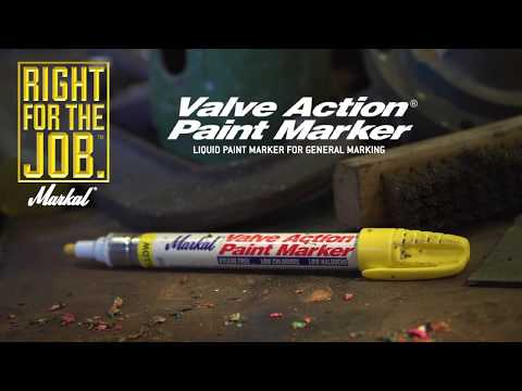 Markal 3 mm Medium Tip Paint-Riter Window Marker, Yellow