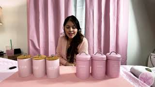 Home By Jackie Inc Pink Canister Review