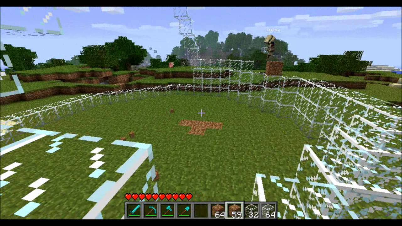 Minecraft Sacron Tutos "Construire un dôme en verre" - YouTube