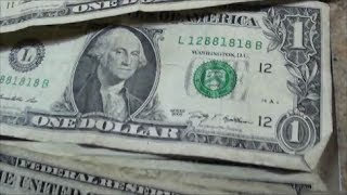 First Bank Strap Hunt of 2014 AMAZING $1 BILL FINDS | looking like a great year ahead!