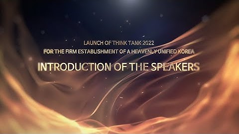 Launch of THINK TANK 2022 Introduction of the Speakers