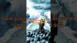 Haw people Think musa as split the red sea#islam #viral #edit