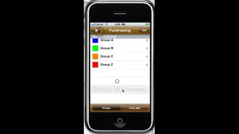 iScout iPhone App: Fundraising Groups