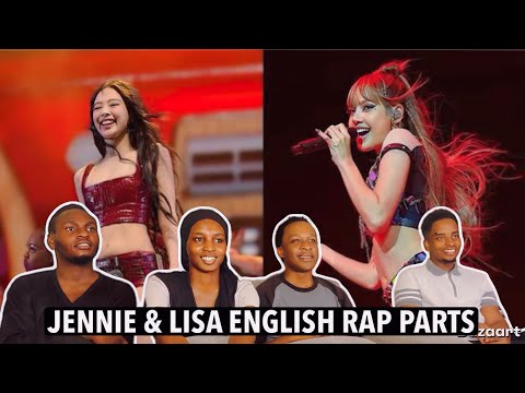FIRST TIME WATCHING JENNIE & LISA (BLACKPINK) - English Rap Parts (2026 UPDATE) - Lyrics 