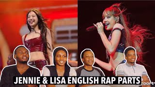 FIRST TIME WATCHING JENNIE & LISA (BLACKPINK) - English Rap Parts (2026 UPDATE) - Lyrics 