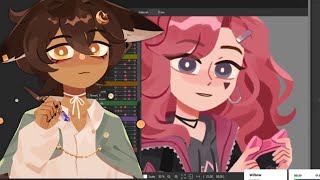 rigging a sitting vtuber model [3] | VOD