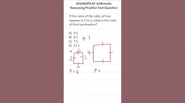 ASVAB/PiCAT Arithmetic Reasoning Practice Test Q: Ratios & Perimeter #acetheasvab with #grammarhero