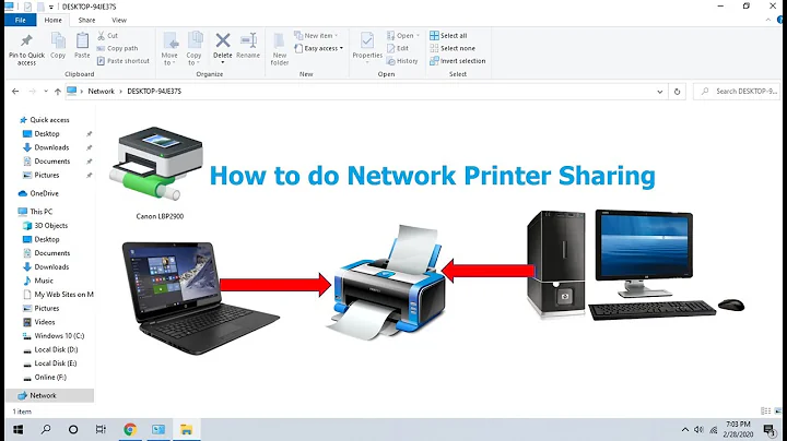 How to Share Printer on Network (Share Printer in-between Computers) Easy