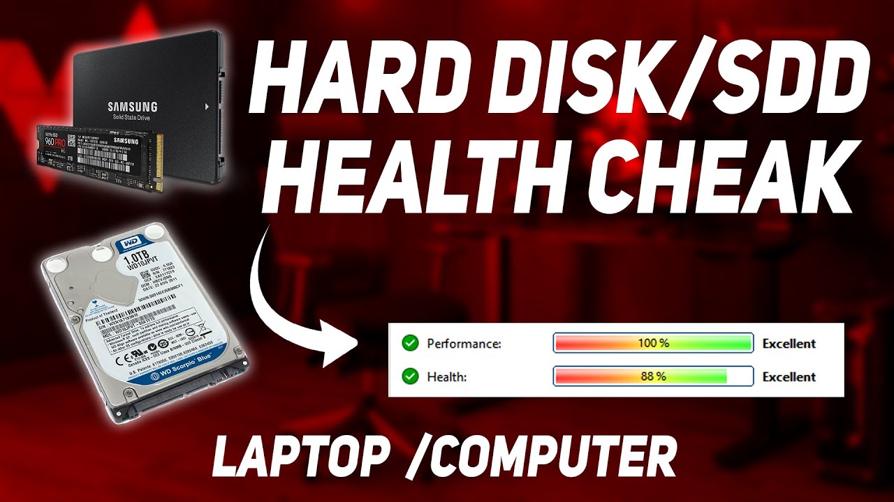 How To Check Hard Disk Health|| SSD HARD DRIVE HEALTH CHEAK LAPTOP ...