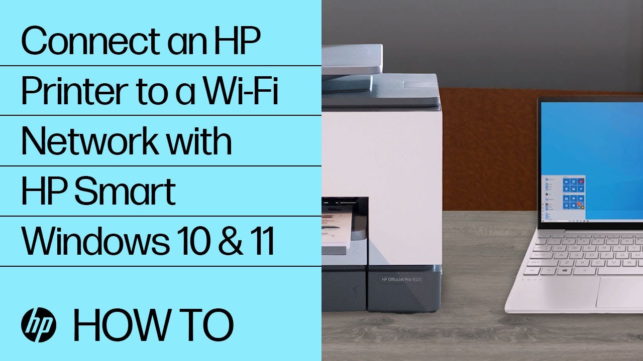 opretholde elektrode farvestof How to Connect an HP Printer to a Wi-Fi Network with HP Smart – Windows 10,  11 | @HPSupport - YouTube