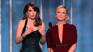 Tina Fey and Amy Poehler Opening Monologue  Anne Hathaway's embarrassing moment
