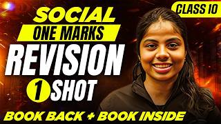 Class 10 Social  One Marks  Revision  Book Back  Book Inside  Public Exam 2026