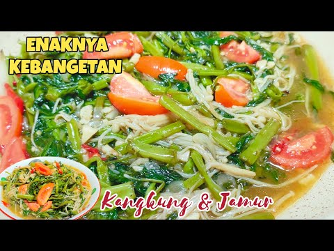 Resep Jamur Enoki Tumis Kangkung