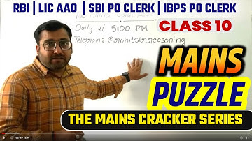 RBI ASSISTANT SBI IBPS PO CLERK THE MAINS CRACKER REASONING ROHIT SIR GUIDELY