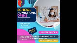 Copy of School admission openSchool templates   Made with PosterMyWall