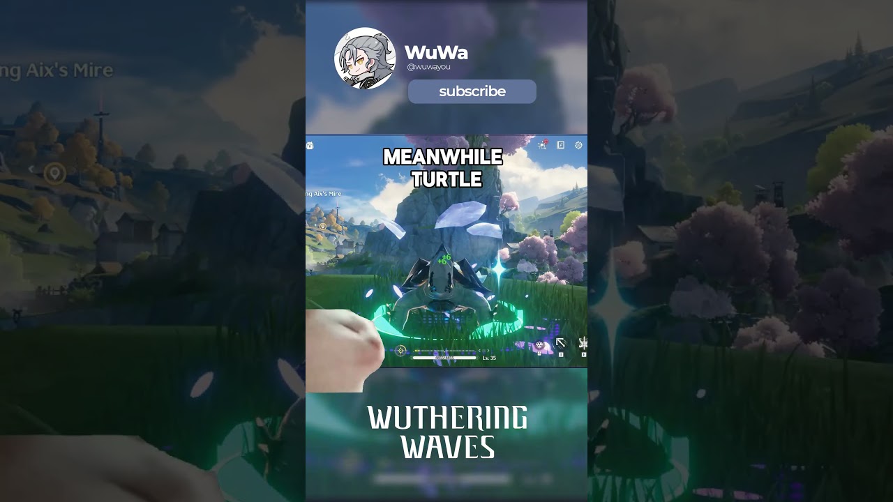 Some echoes look weird, meanwhile the turtle is dancing... Funny moments | Wuthering Waves 