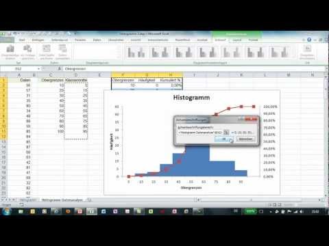 Excel - Histogramm über Datenanalyse erzeugen