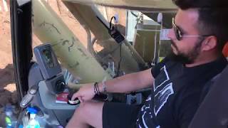 Caterpillar 365C Excavator Loading Trucks And Operator View