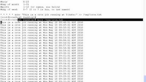 SADS: Crontab (Scheduling in Linux)