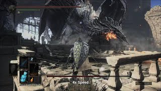 DARK SOULS III - How to cheese Ancient Wyvern - Ranged Attack Cheese