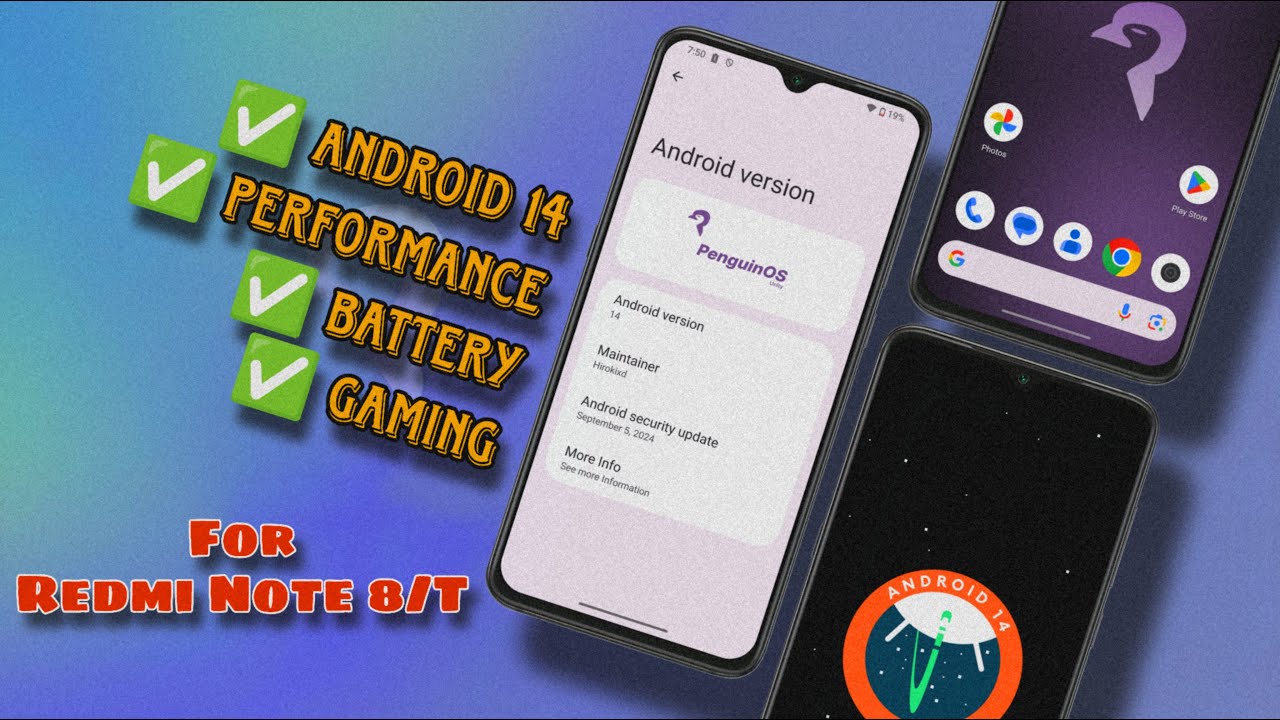 Penguin OS Based on Android 14 for Redmi Note 8/T | Detailed Review ...