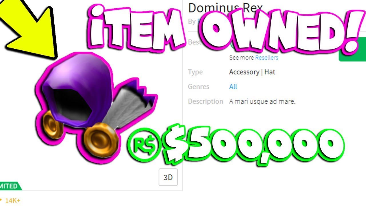 Free Dominus Rex Roblox For Free