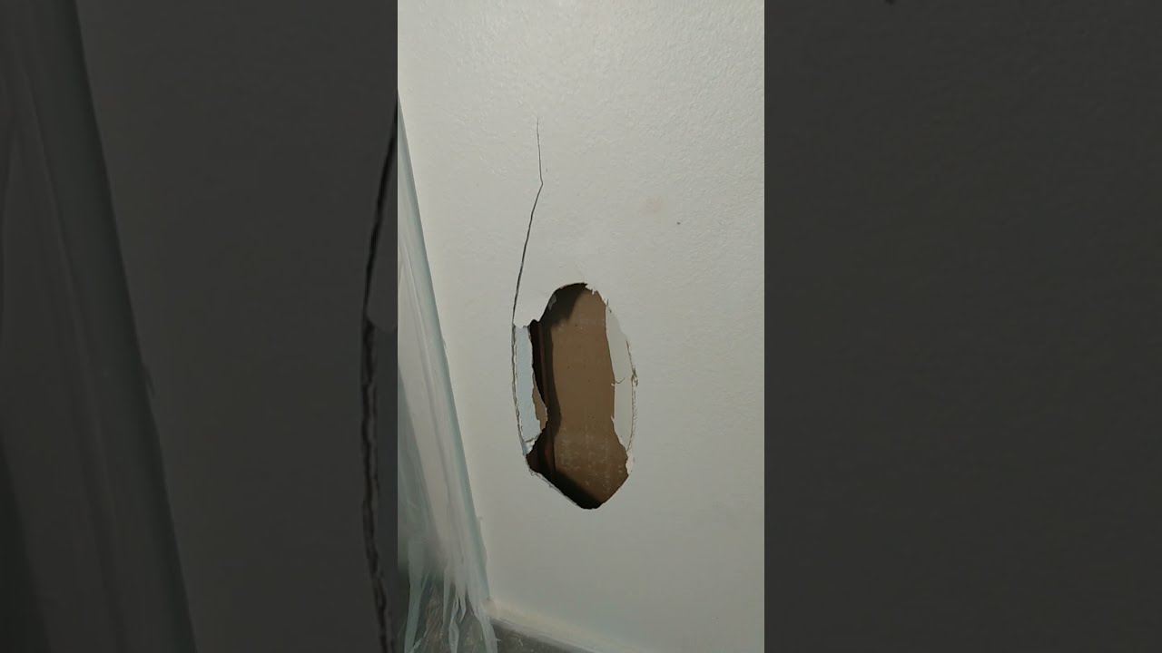 How To Patch Wall Drywall Repair Large Hole Patching Process Shorts
