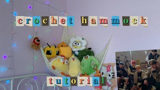 Crochet hammock tutorial 🧶🧸