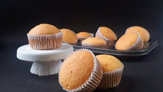 How to make soft and spongy muffin ??| No honey and milk Castella Cupcake recipe