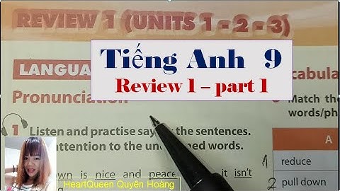Hướng dẫn học Tiếng Anh lớp 9 - Review 1 - part 1 / HeartQueen Quyên Hoàng
