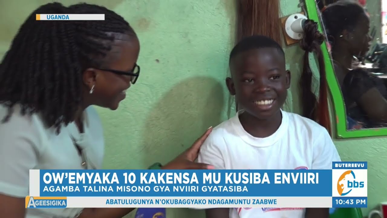 Ow’emyaka 10 Kakensa mu Kusiba Enviiri Ayogedde Okusoomoozebwa Kwayitamu ne Nnyina