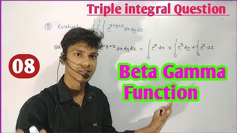 Beta Gamma Function important question || Triple integral Question @UnfilteredbyKAUSHAL  #tmbu