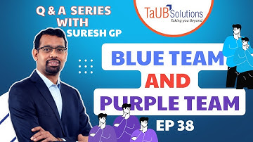 Blue teams and Purple Team | Cyber Security | QnA Series with Suresh GP | Episode 38