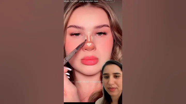 Get 👃a Cute Nose in 1 Minute! Contouring Hack for Everyone  #shorts #viral #contouring #makeup