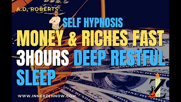 Deep Sleep Hypnosis Attract Money and Riches Fast  3 Hour Sleep Meditation