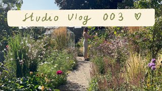 Studio Vlog | Hand Painting Bunting & Cottage Garden Days in an Old English Home 🌿🎨