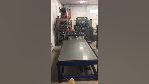 On Point Welding time lapse Star Lab CNC plasma table cutting