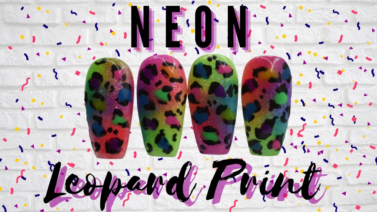 Neon Leopard Print | With Pigment Powder