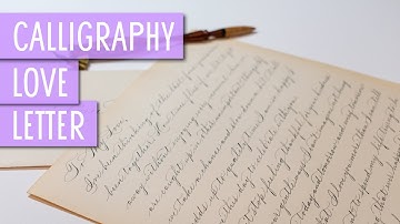 Writing a Love Letter in Calligraphy | Spencerian Script Letter in Real-Time