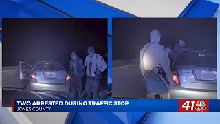 Two Arrested in Jones County Traffic Stop