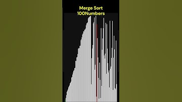Merge sort visualization with sound!  #coding  #sortingalgorithm #javascript #soundeffects  #code