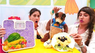 Çocuk Videoları. Oyuncak Koca Ayının Diyet Yapması Gerekiyor Ayşe Ve Ümit Ile Oyun Zamanı