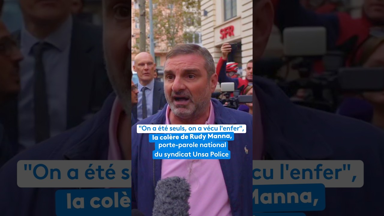"On a été seuls, on a vécu l'enfer", la colère de Rudy Manna, porte-parole national Unsa Police 썸네일